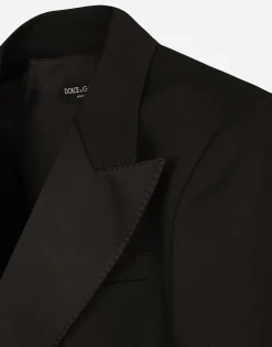 Wool gabardine Spencer tuxedo jacket