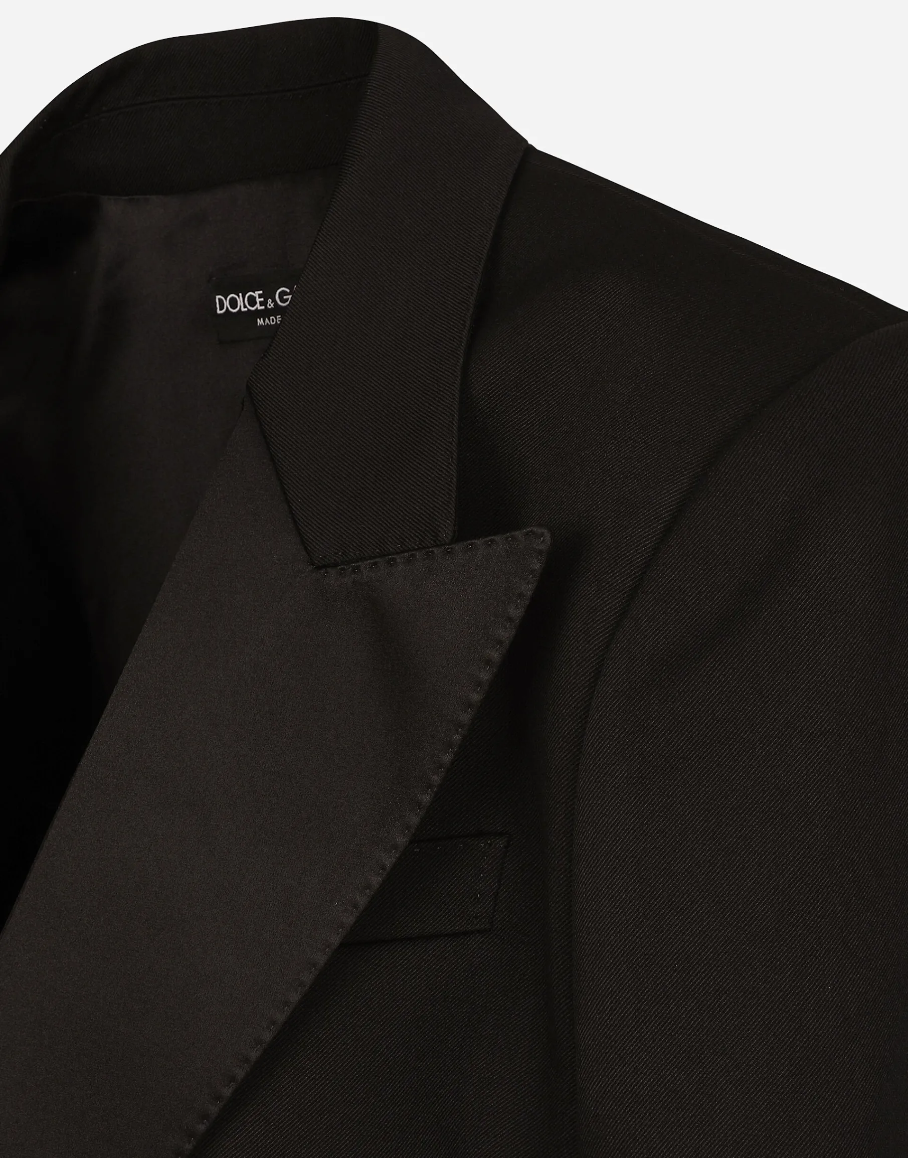 Wool gabardine Spencer tuxedo jacket