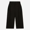Wool gabardine tuxedo Bermuda shorts