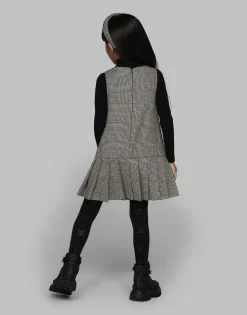 Wool glen plaid dress