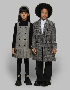 Wool glen plaid dress
