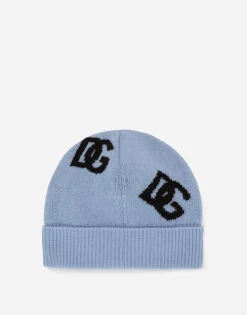 Wool jacquard hat with DG logo