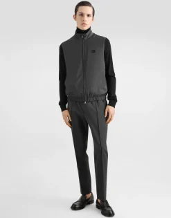 Wool jogging pants