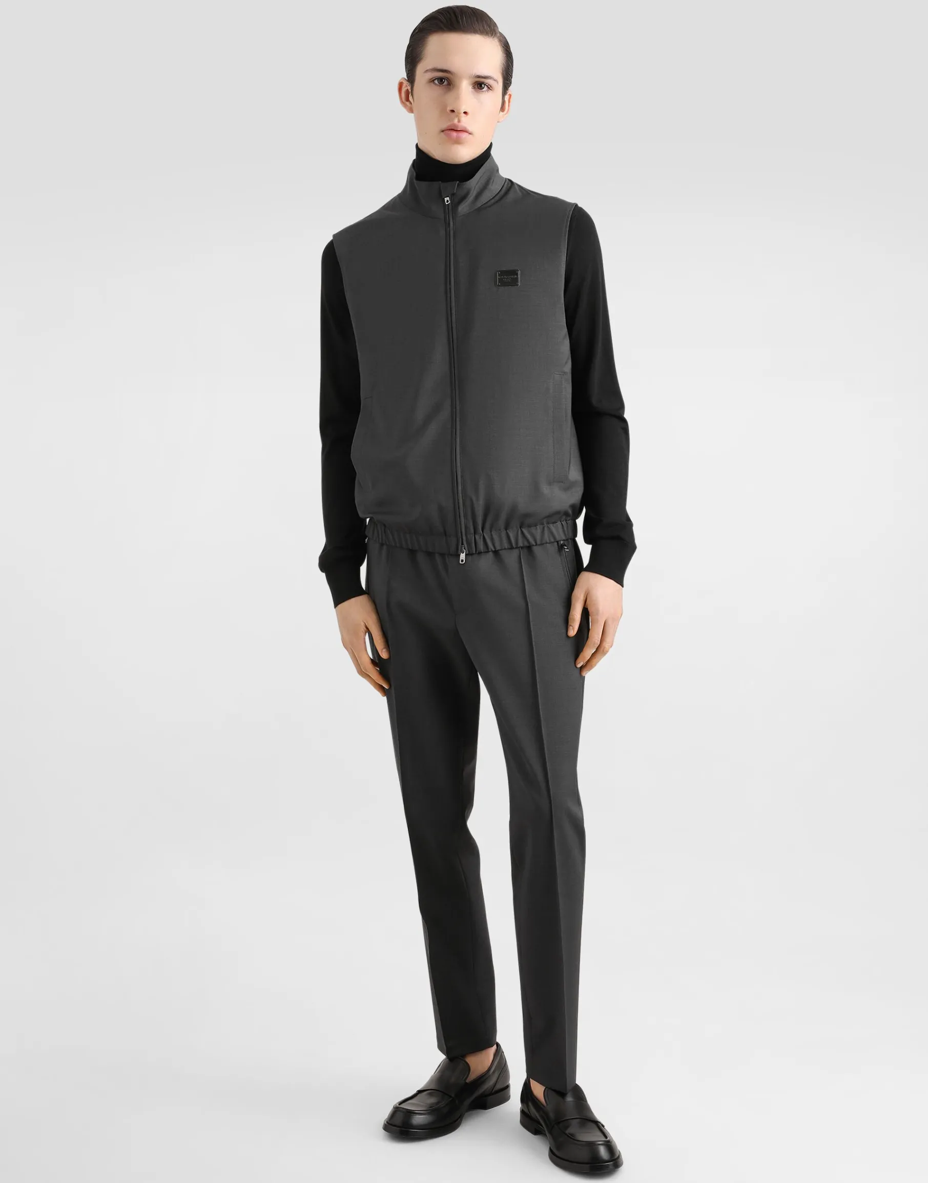 Wool jogging pants