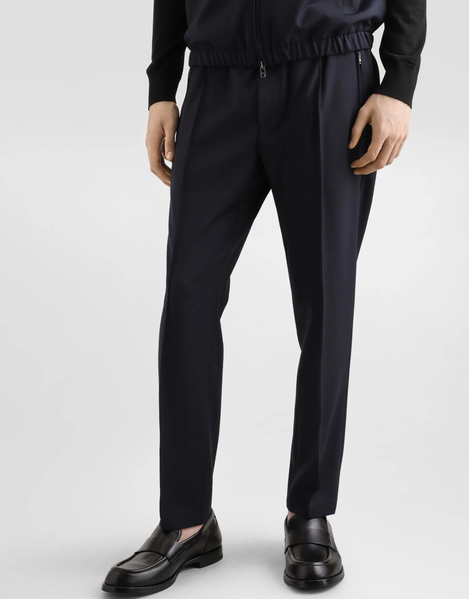 Wool jogging pants