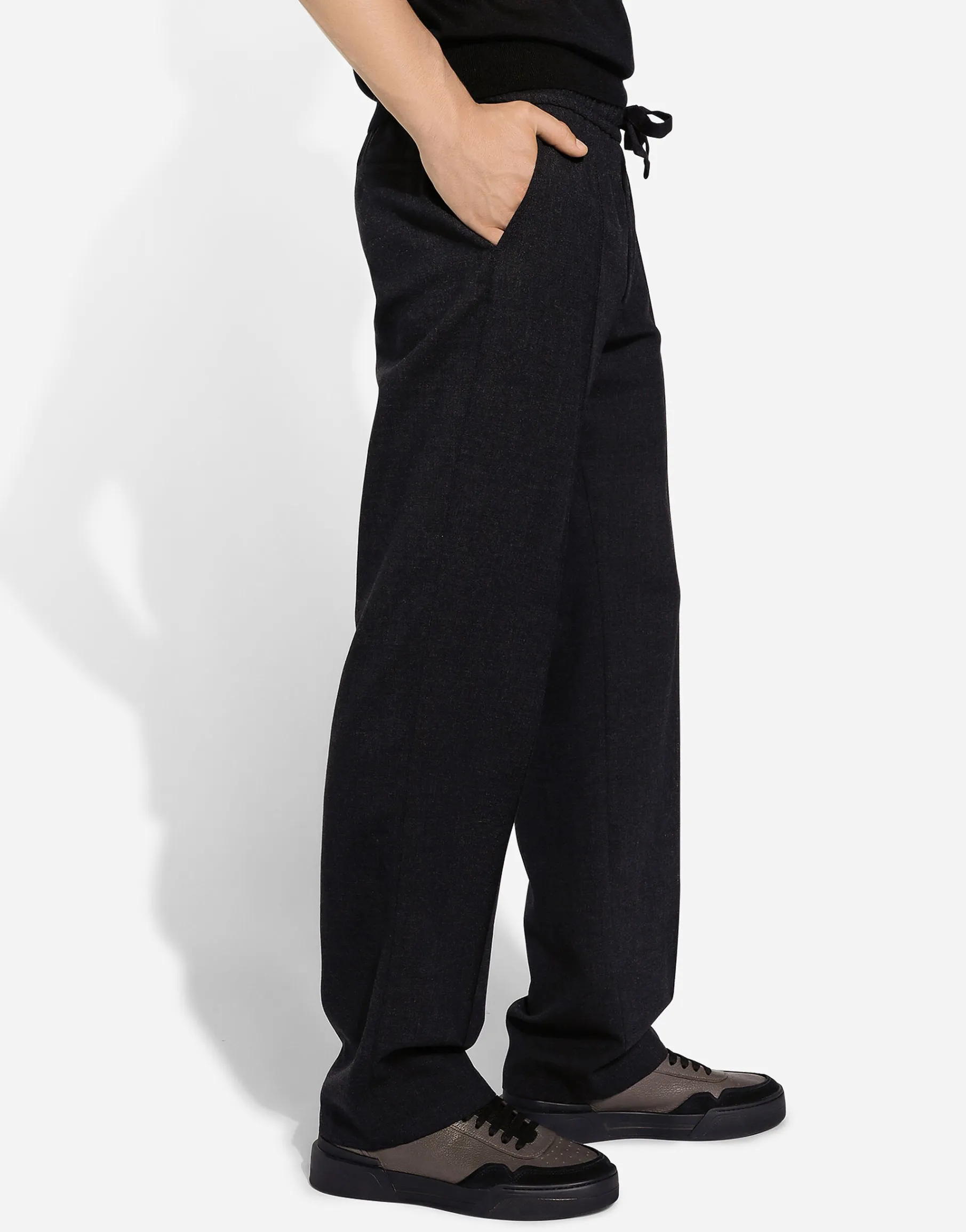 Wool jogging pants