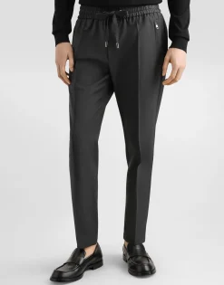 Wool jogging pants