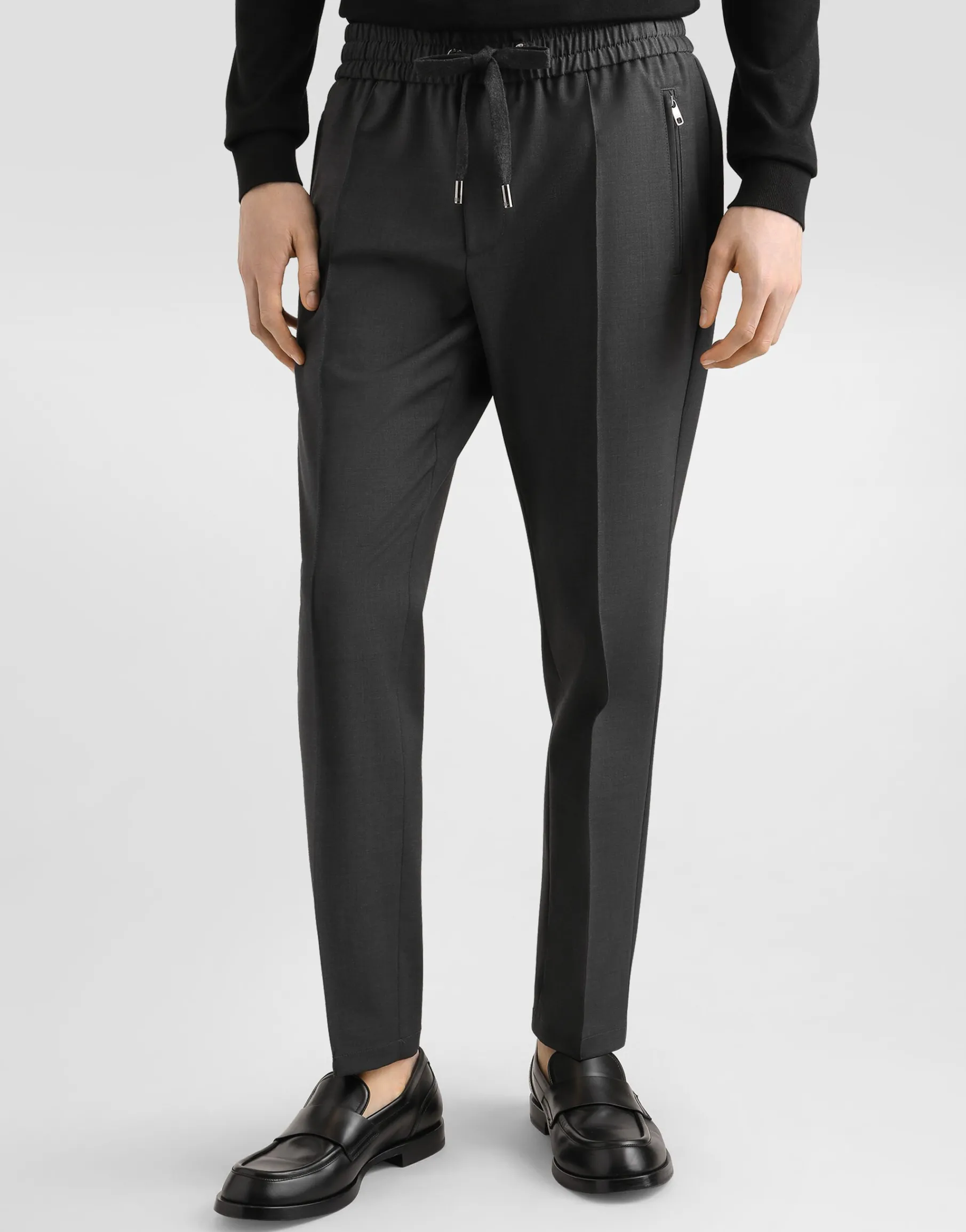 Wool jogging pants