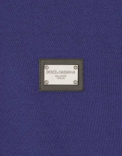 Wool polo-shirt with branded tag