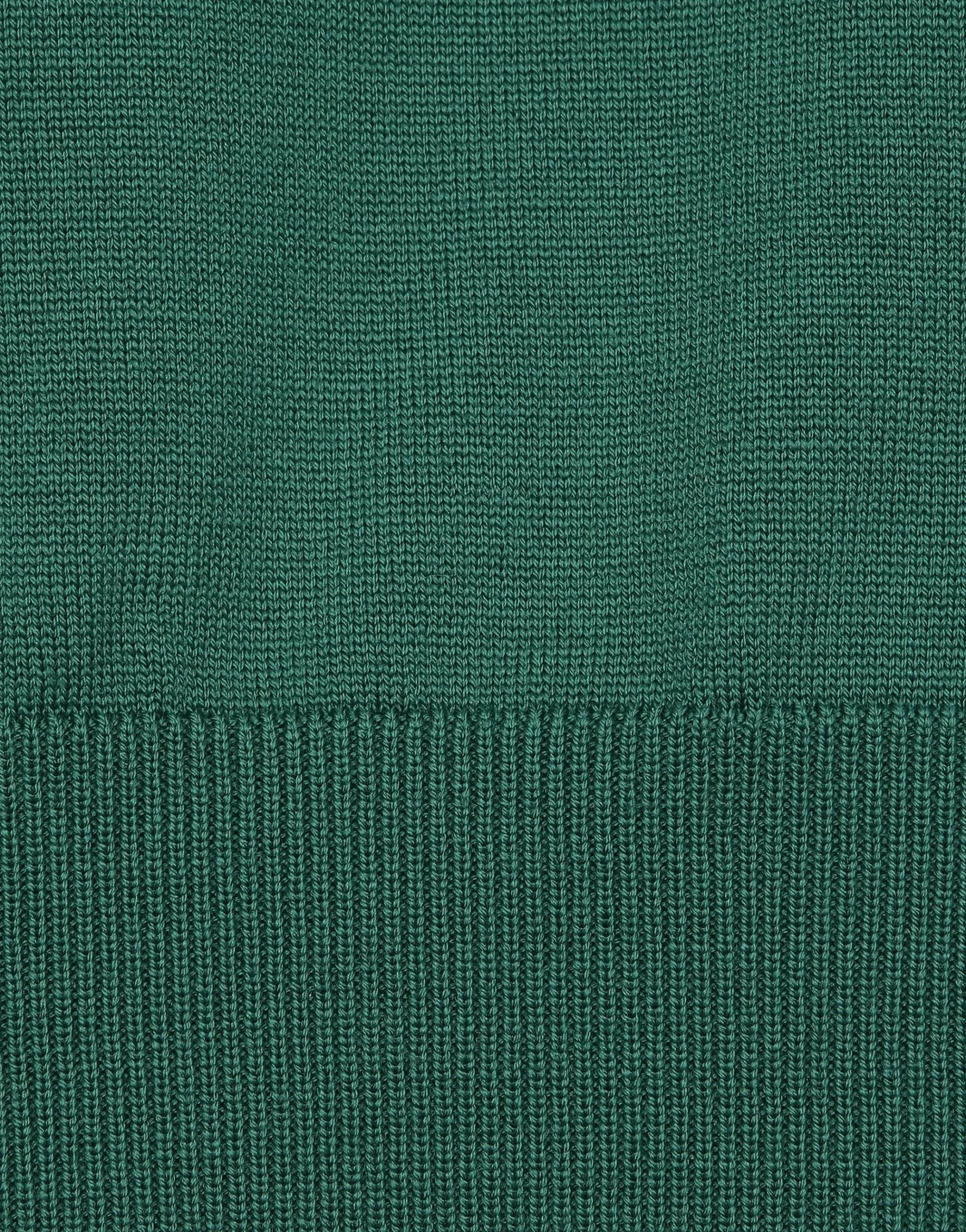 Wool polo-shirt with branded tag