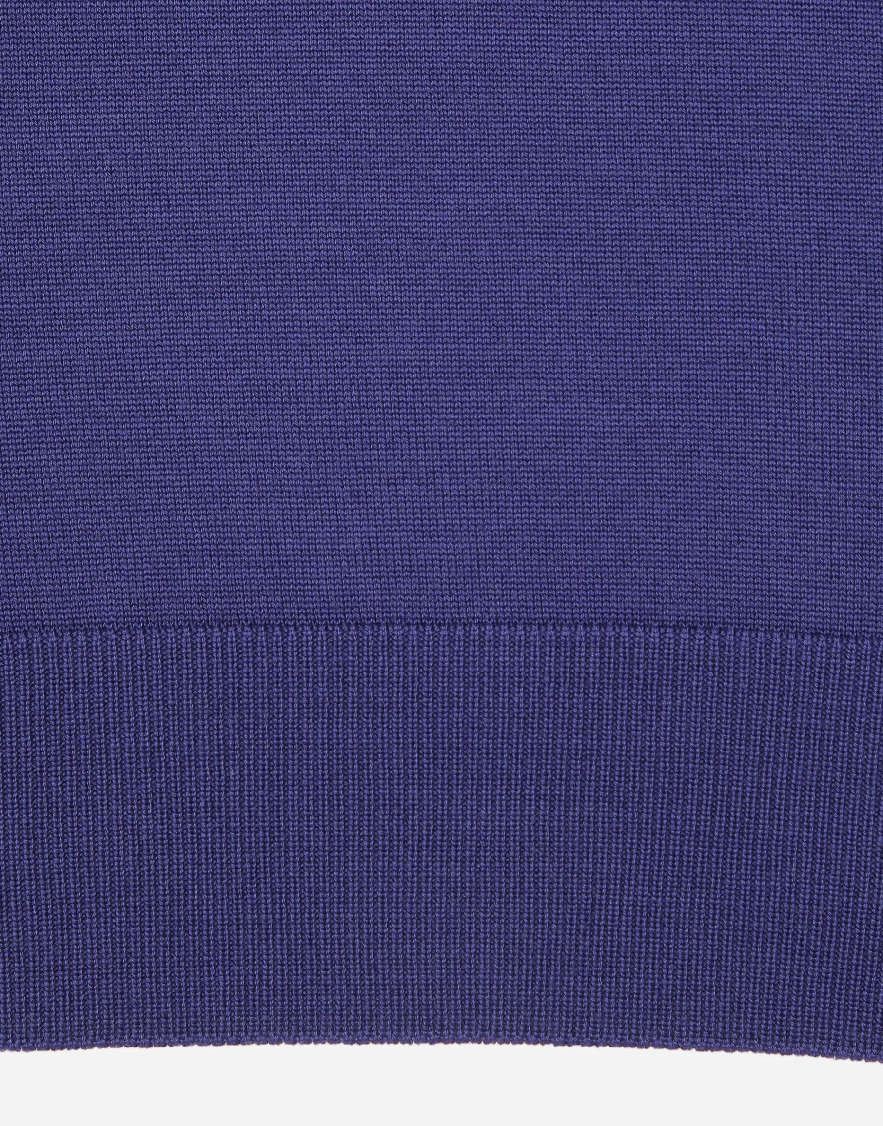 Wool polo-shirt with branded tag