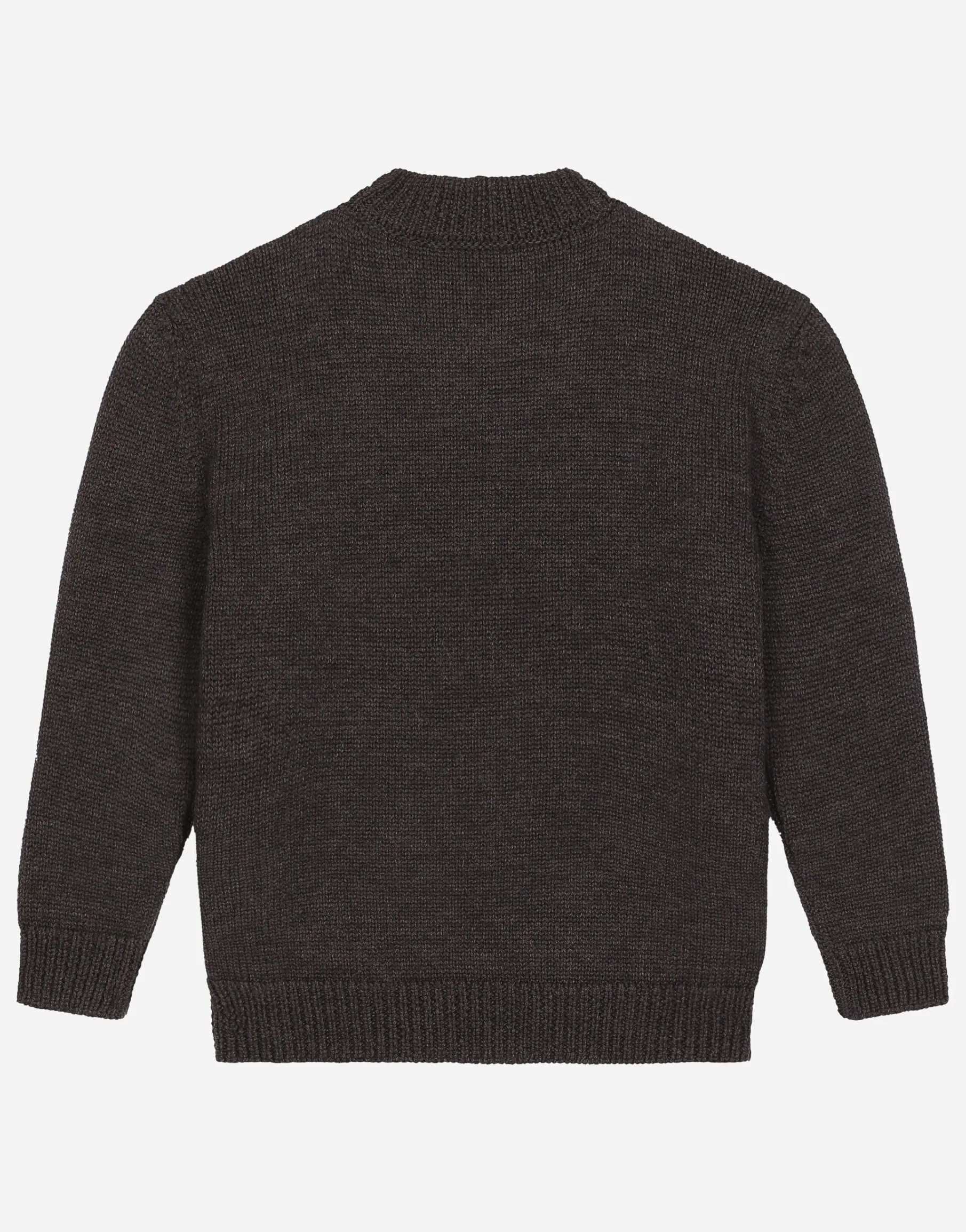Wool round-neck sweater with flocked DG logo