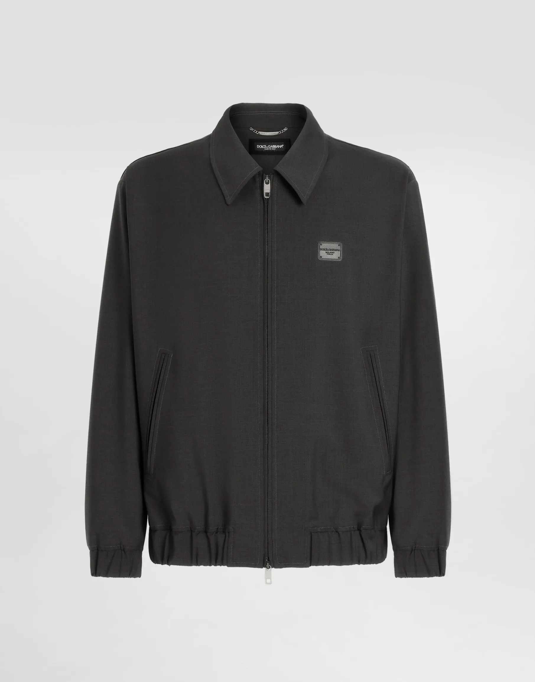 Woolen jacket with tag