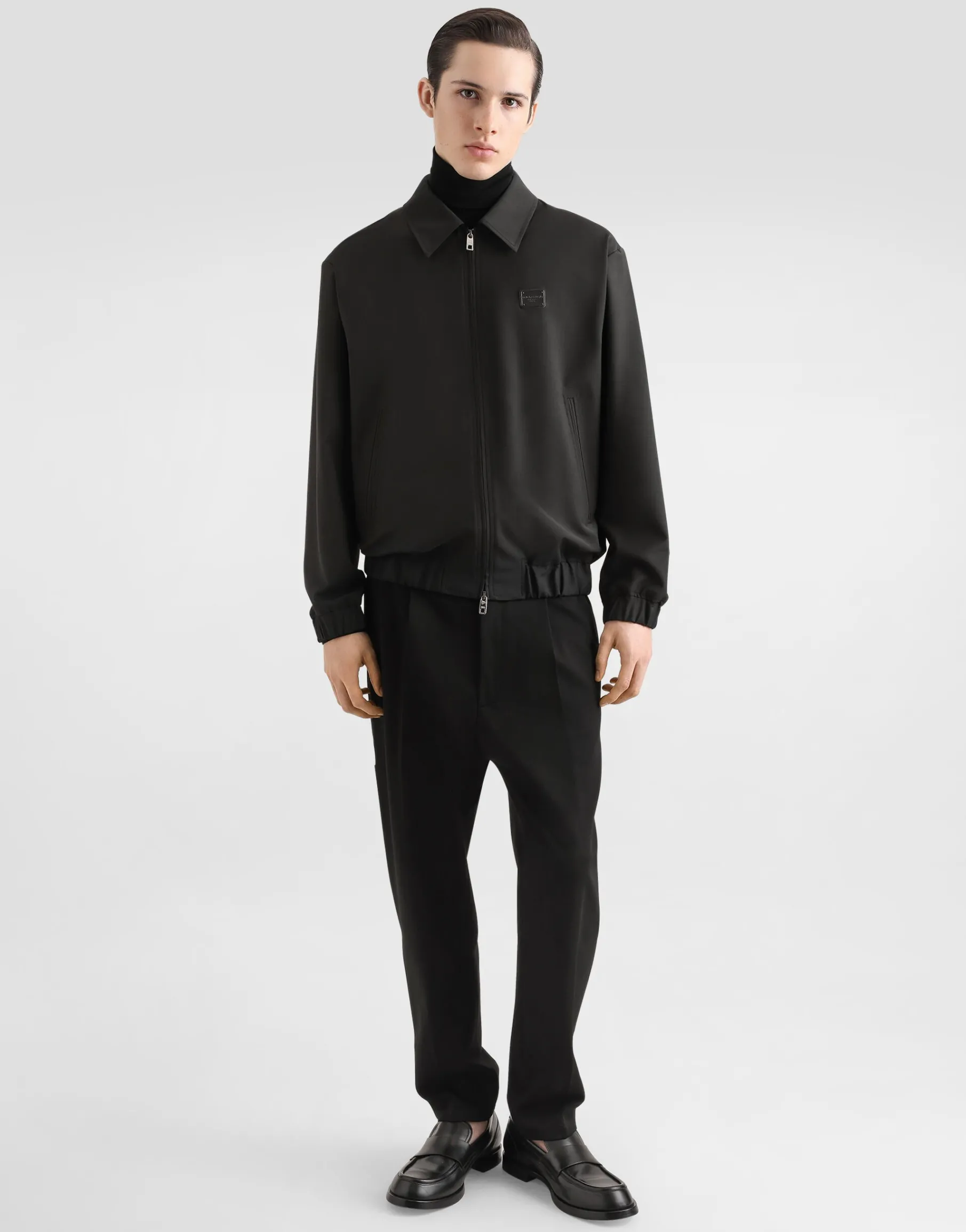 Woolen jacket with tag