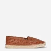 Woven goatskin espadrilles