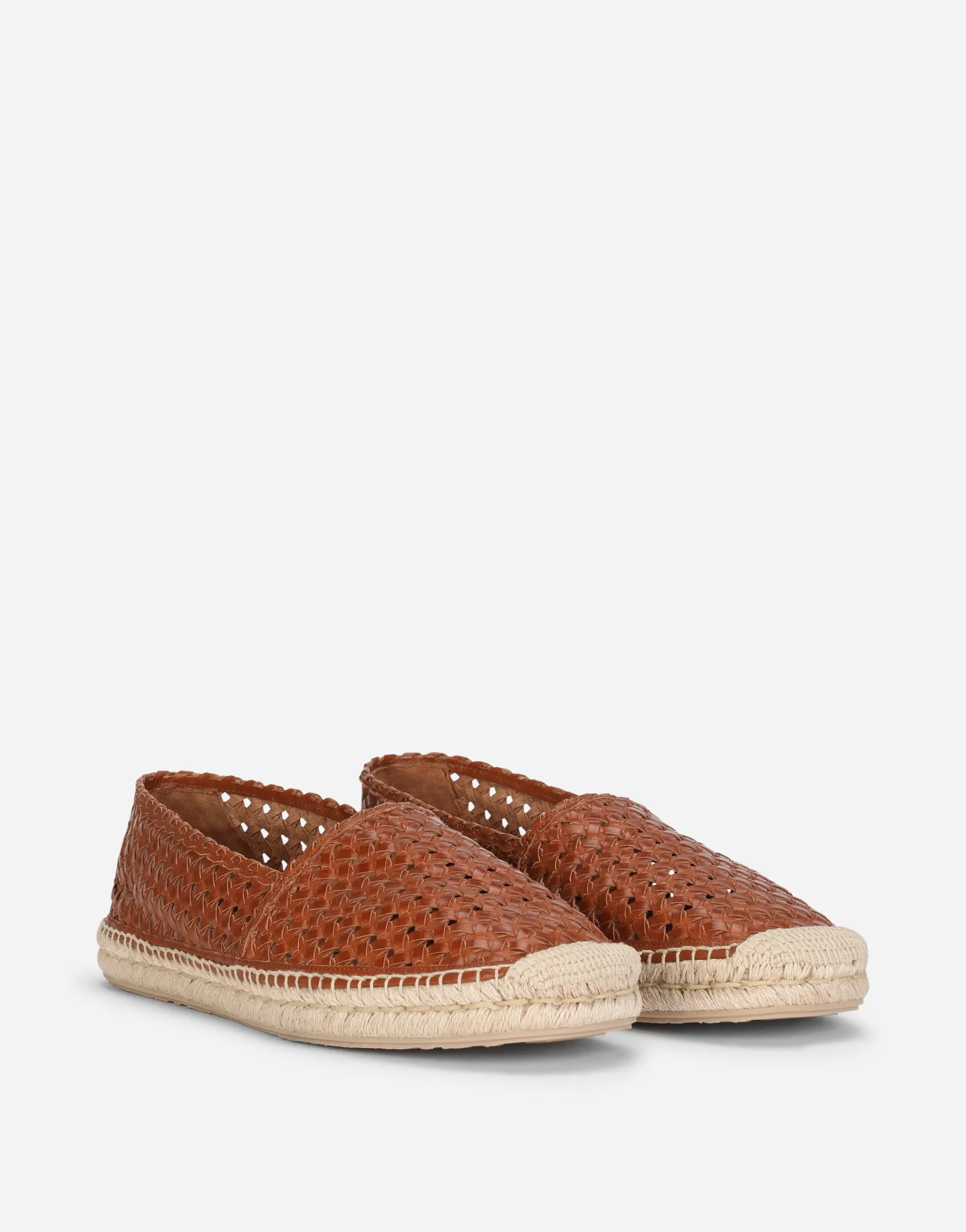 Woven goatskin espadrilles