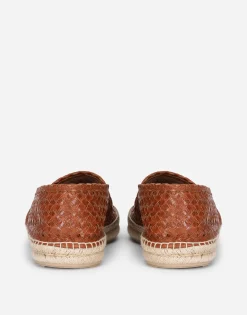 Woven goatskin espadrilles
