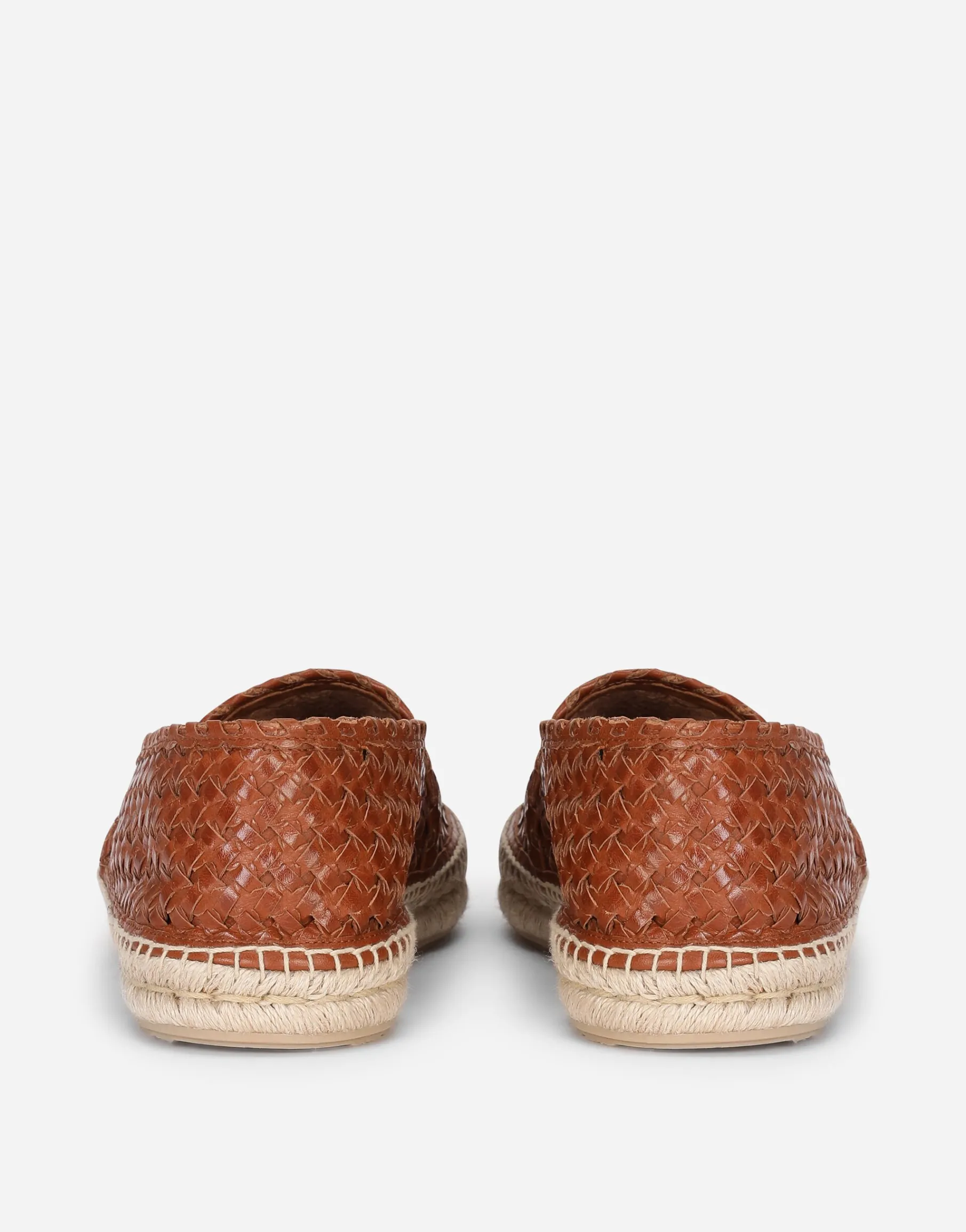 Woven goatskin espadrilles