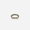 Yellow gold Family ring with black sapphires