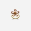 Yellow gold ring with flower