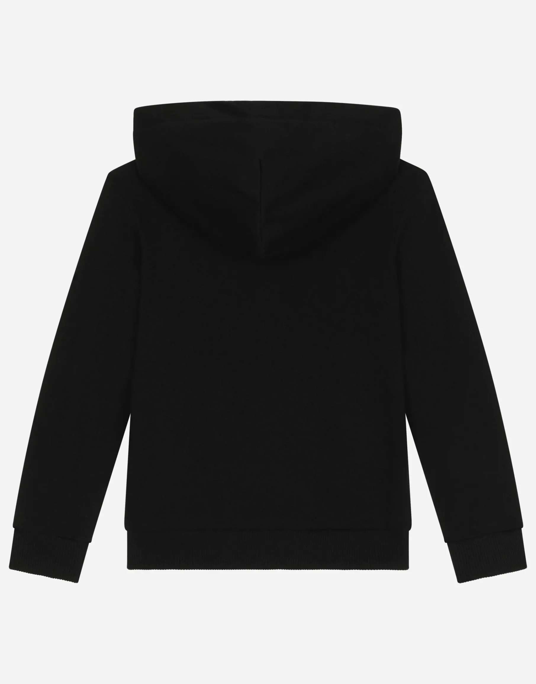 Zip-up hoodie with logo tag