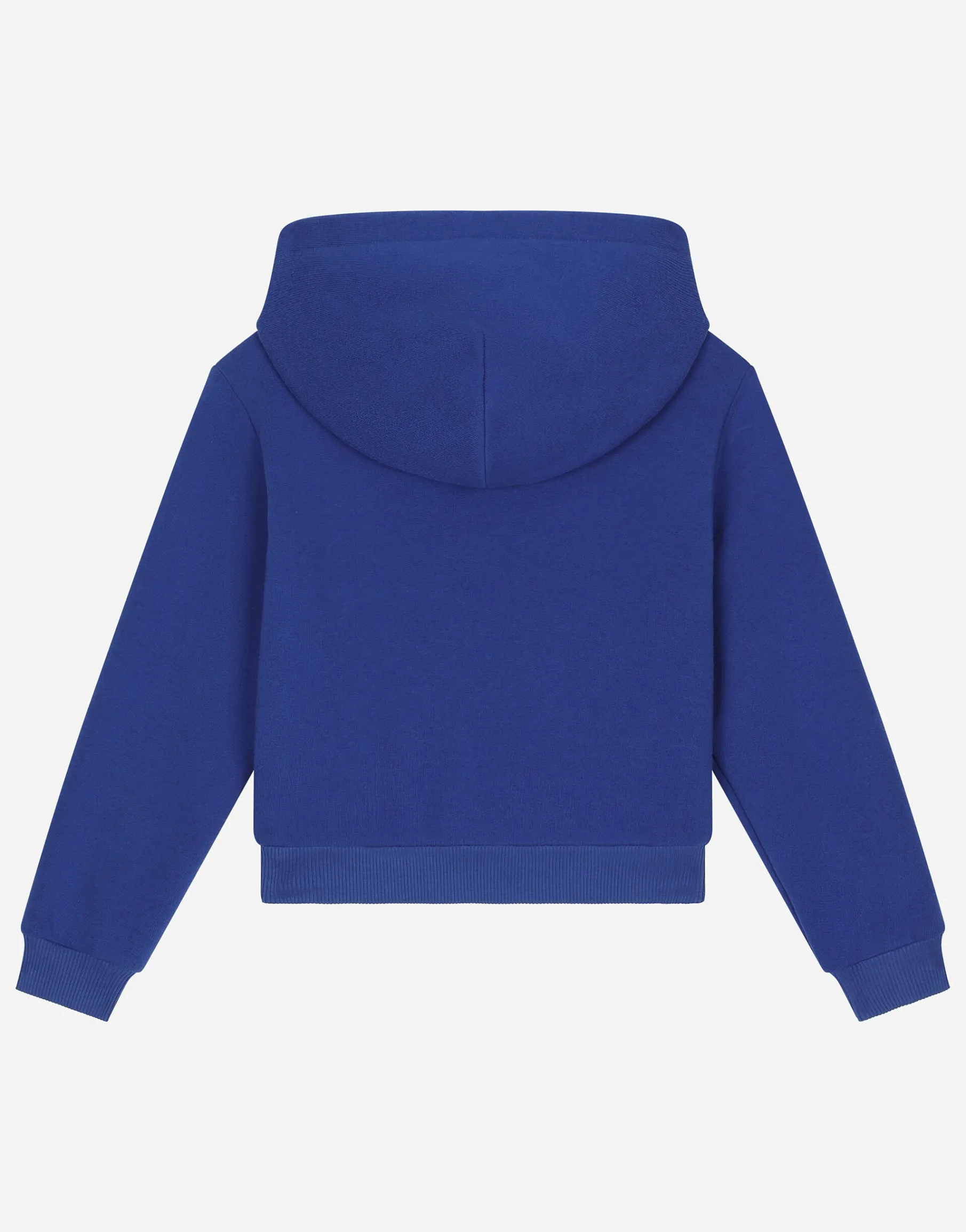 Zip-up hoodie with logo tag