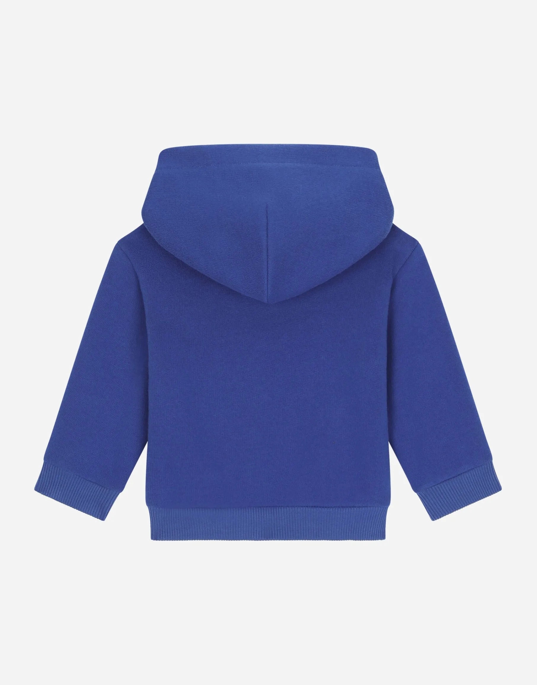 Zip-up hoodie with logo tag