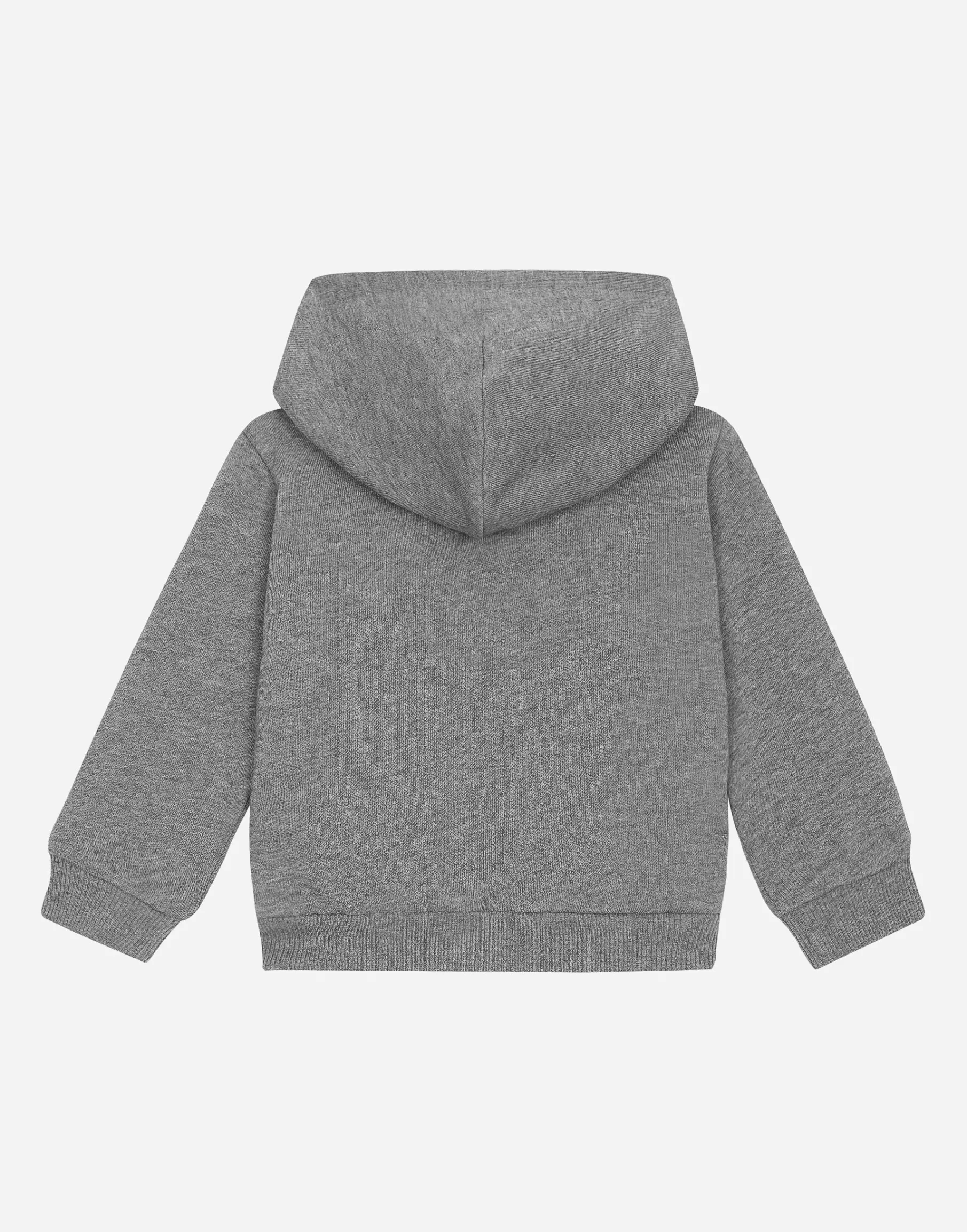 Zip-up hoodie with logo tag